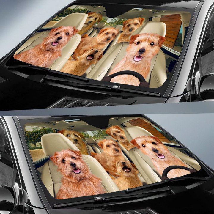 Norfolk Terrier Car All Over Printed 3D Sun Shade