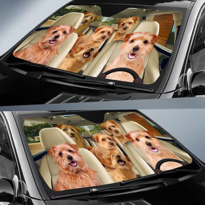 Norfolk Terrier Car All Over Printed 3D Sun Shade
