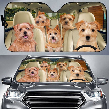 Norwich Terrier Car All Over Printed 3D Sun Shade