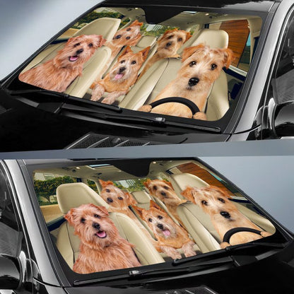Norwich Terrier Car All Over Printed 3D Sun Shade