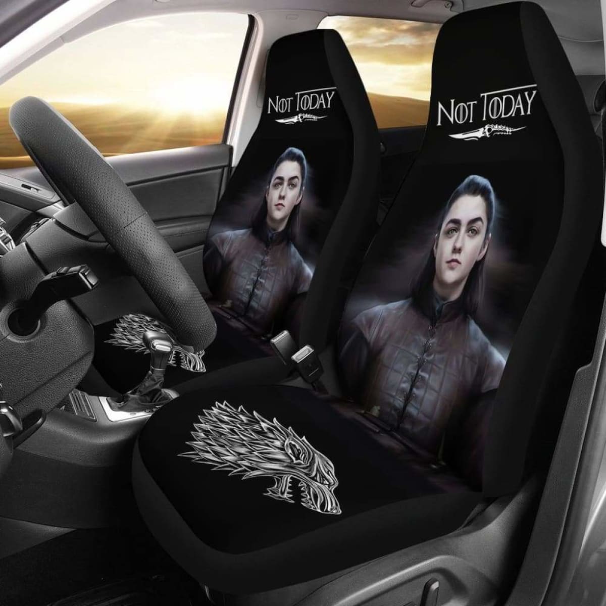 Not Today Arya Stark Car Seat Covers Universal Fit 051012