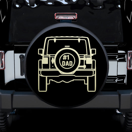 Number 1 Dad Car Spare Tire Cover