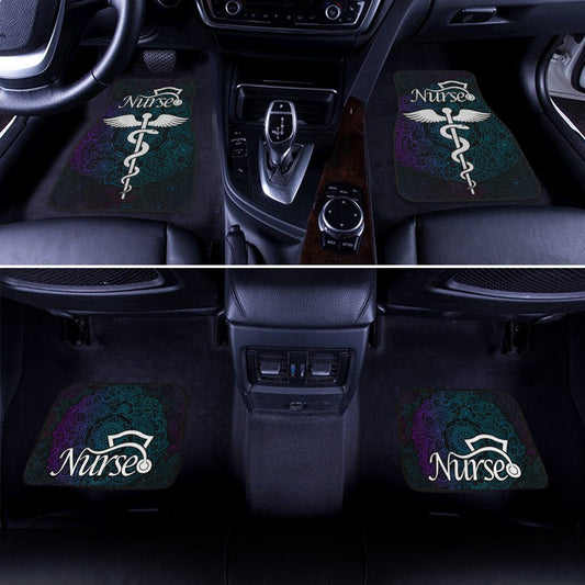 Nurse Car Floor Mats Custom Mandala Car Accessories