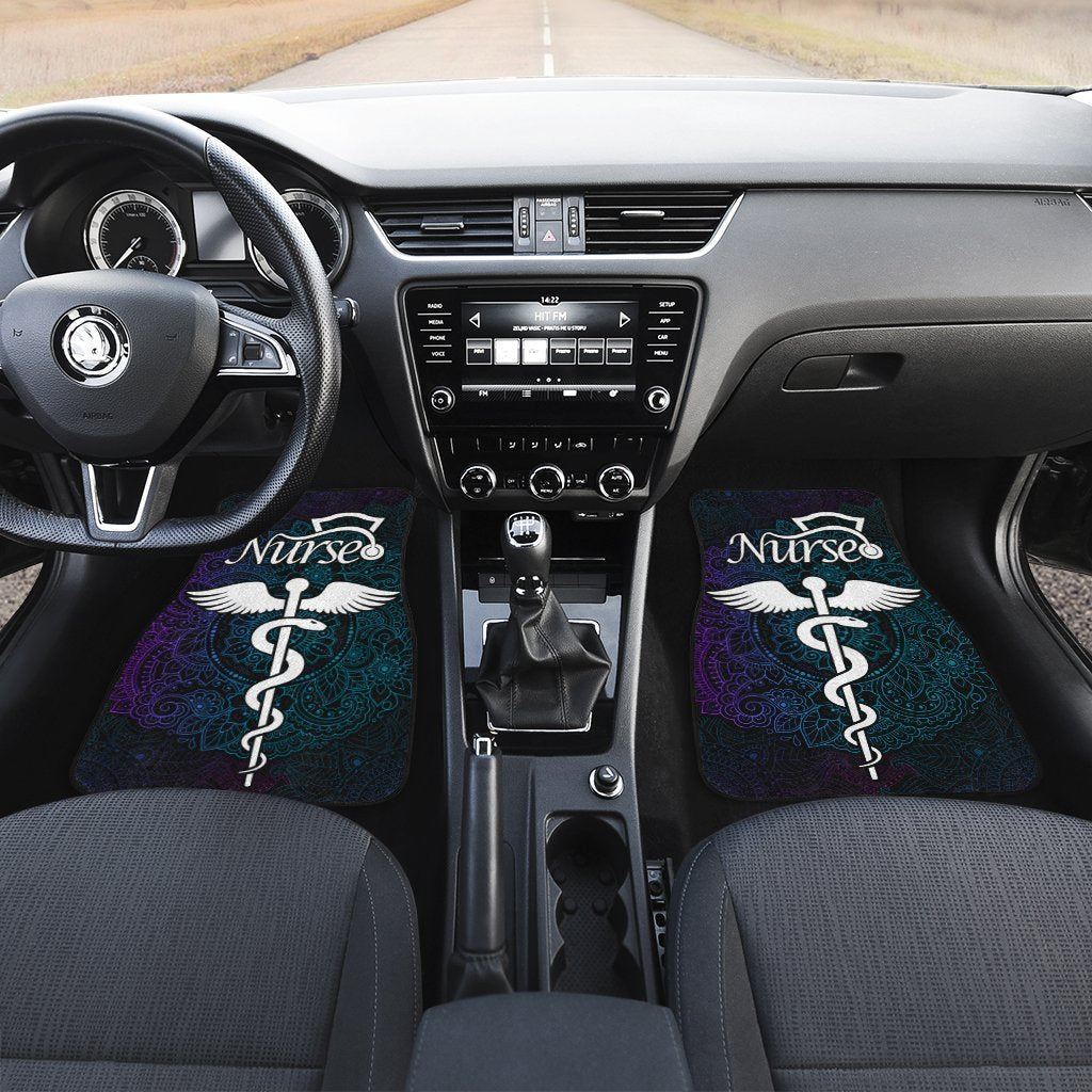 Nurse Car Floor Mats Custom Mandala Car Accessories