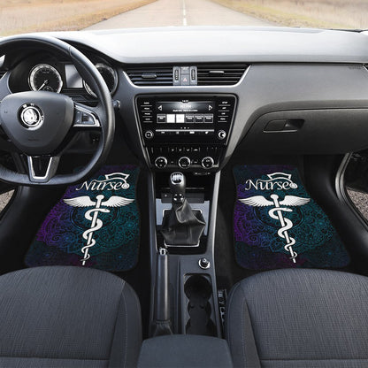 Nurse Car Floor Mats Custom Mandala Car Accessories