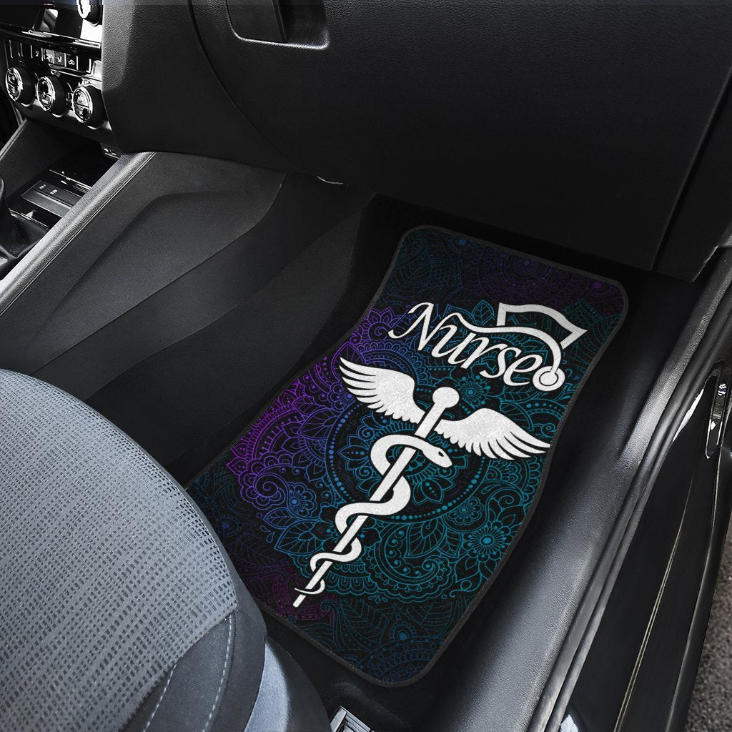 Nurse Car Floor Mats Custom Mandala Car Accessories
