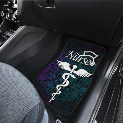 Nurse Car Floor Mats Custom Mandala Car Accessories