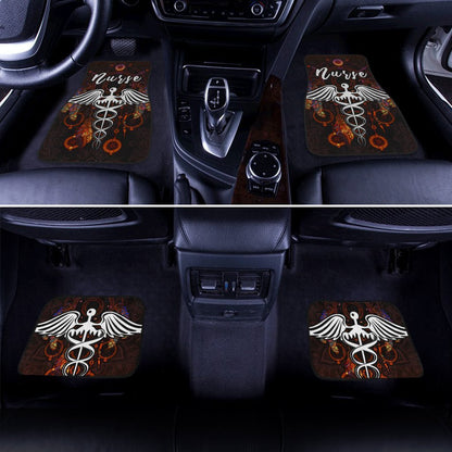 Nurse Car Floor Mats Custom Mandala Dreamcatcher Meaningful For Nurse Car Accessories