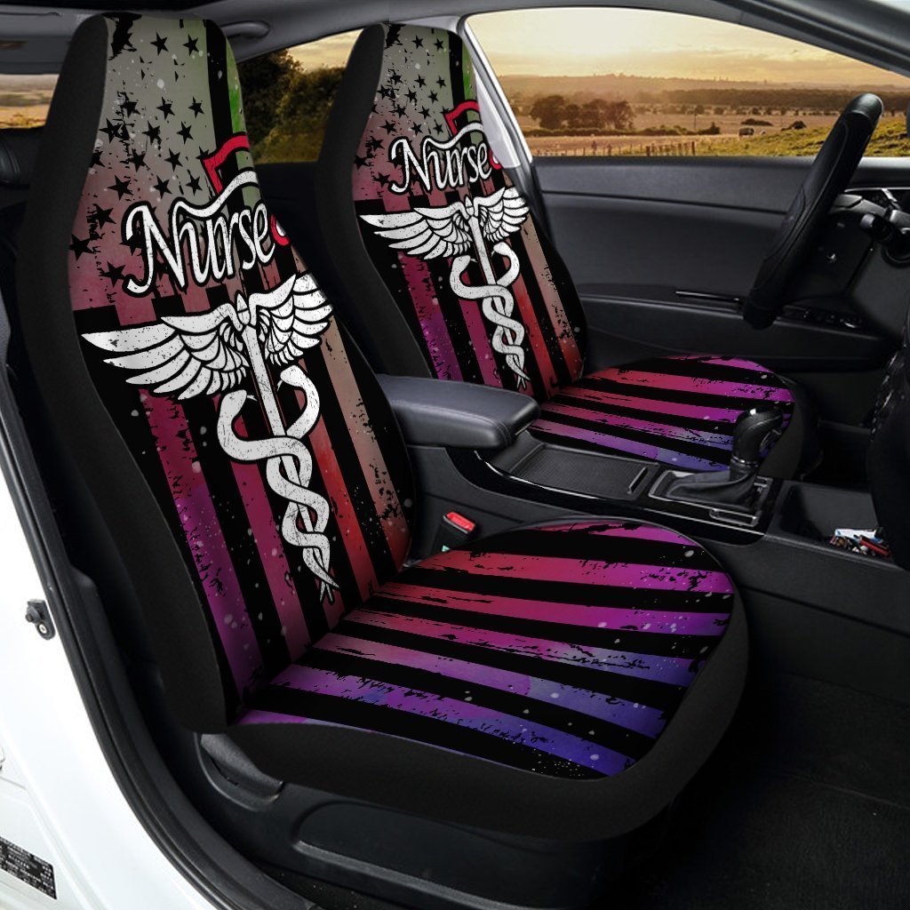 Nurse Car Seat Covers Custom American Flag Car Accessories Great