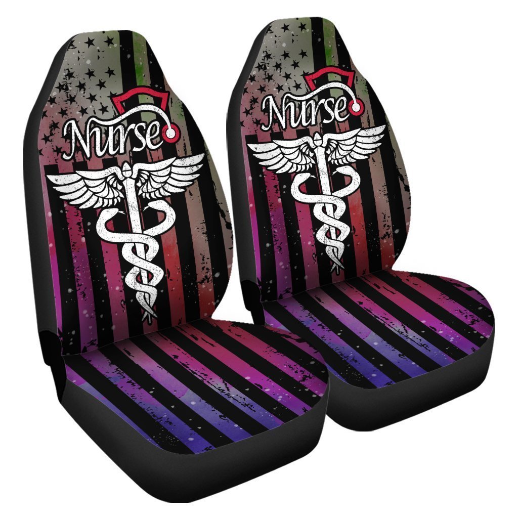 Nurse Car Seat Covers Custom American Flag Car Accessories Great