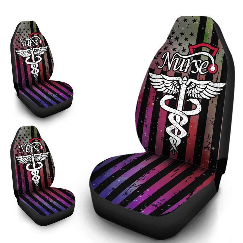 Nurse Car Seat Covers Custom American Flag Car Accessories Great