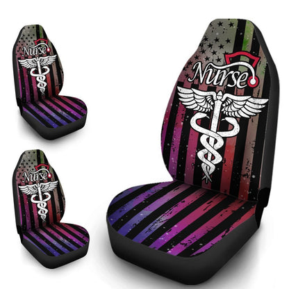 Nurse Car Seat Covers Custom American Flag Car Accessories Great