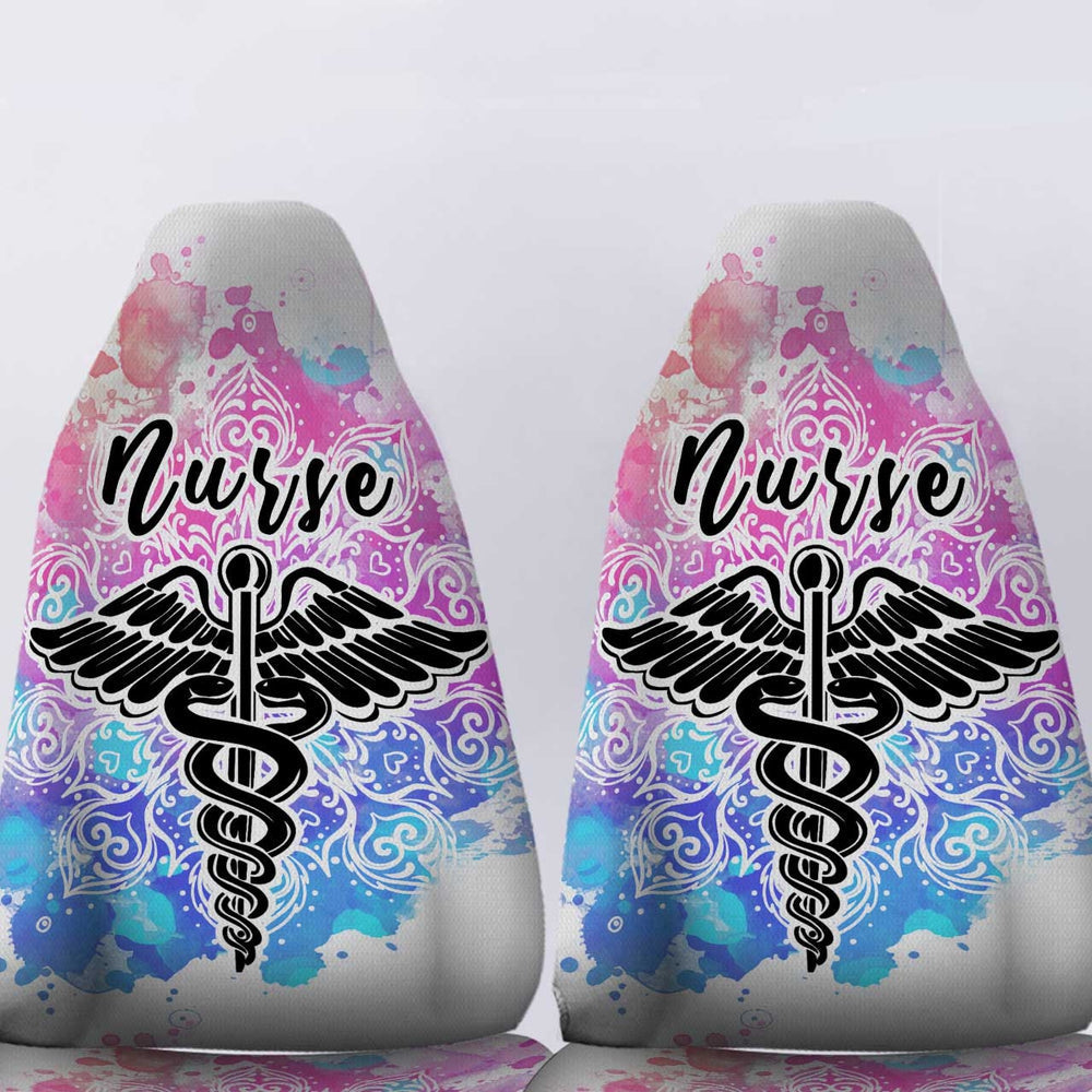 Nurse Car Seat Covers Custom Name Nurse Mandala Car Accessories