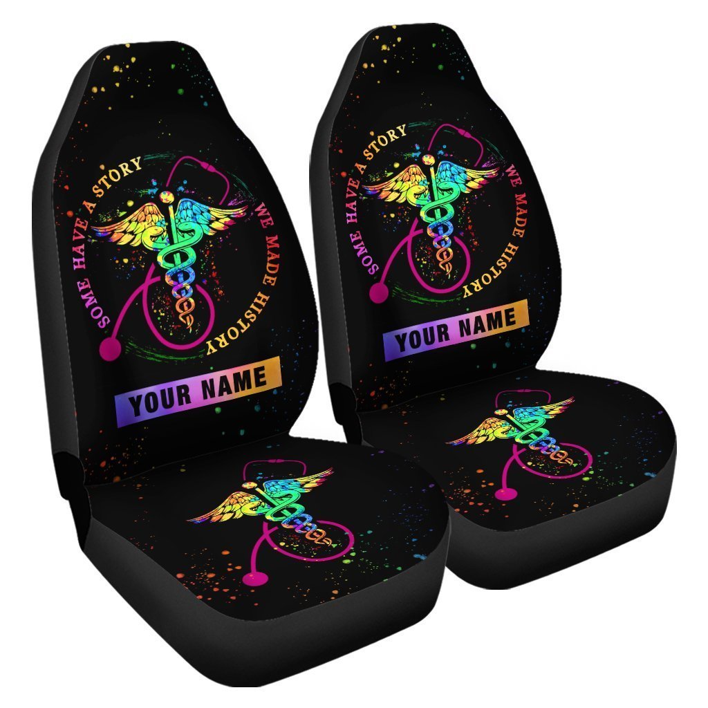 Nurse Car Seat Covers We Made History Custom Name Car Accessories
