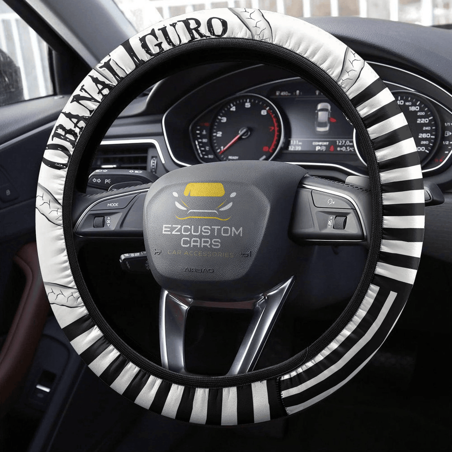 Obanai Iguro Anime Steering Wheel Cover Custom Anime Demon Slayer Car Accessories