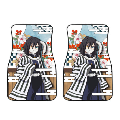 Obanai Iguro Car Floor Mats Custom Demon Slayer Anime Car Accessories