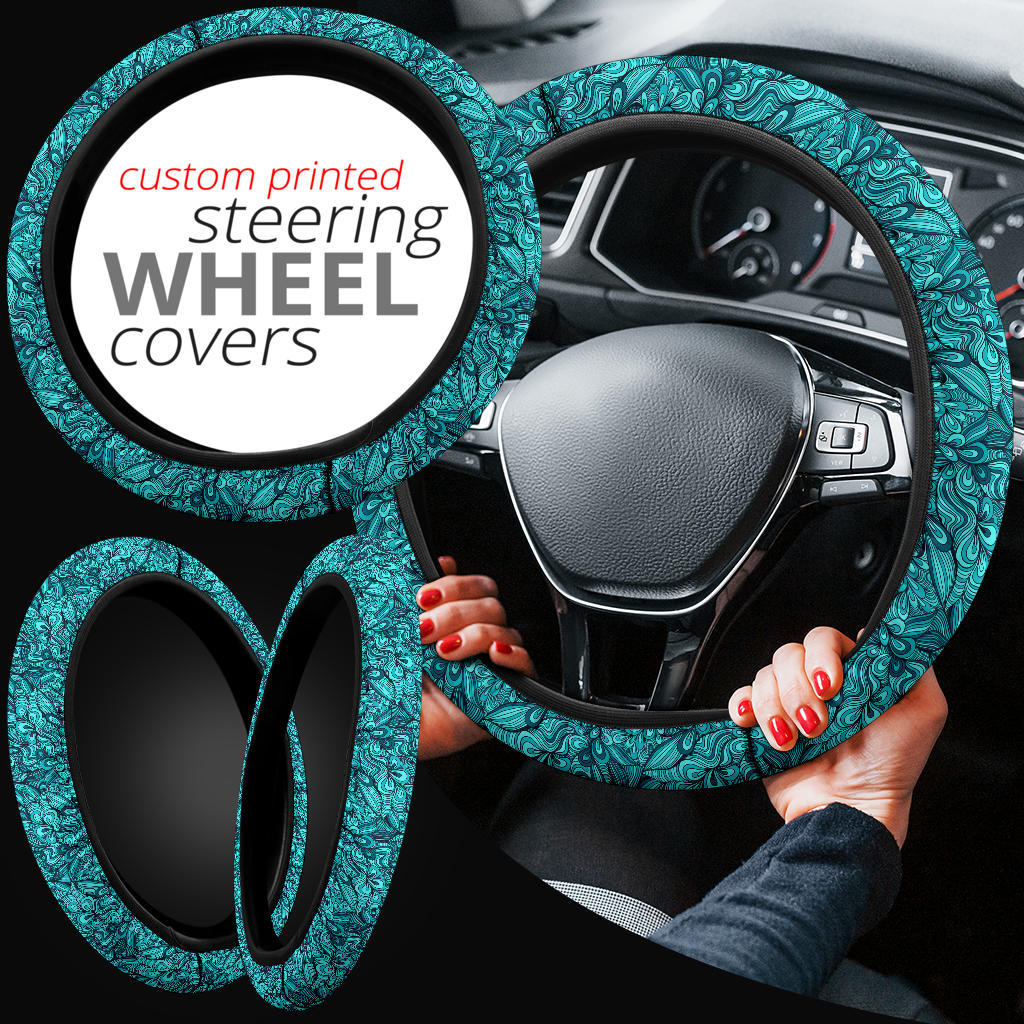 Ocence Blue Premium Car Steering Wheel Cover