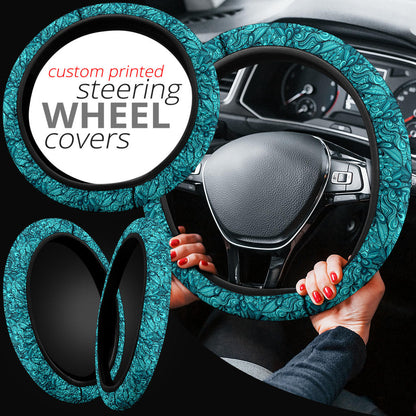 Ocence Blue Premium Car Steering Wheel Cover