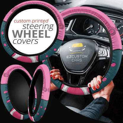 Ochako Uraraka Anime Steering Wheel Cover Custom Uravity My Hero Academia Car Anime Accessories