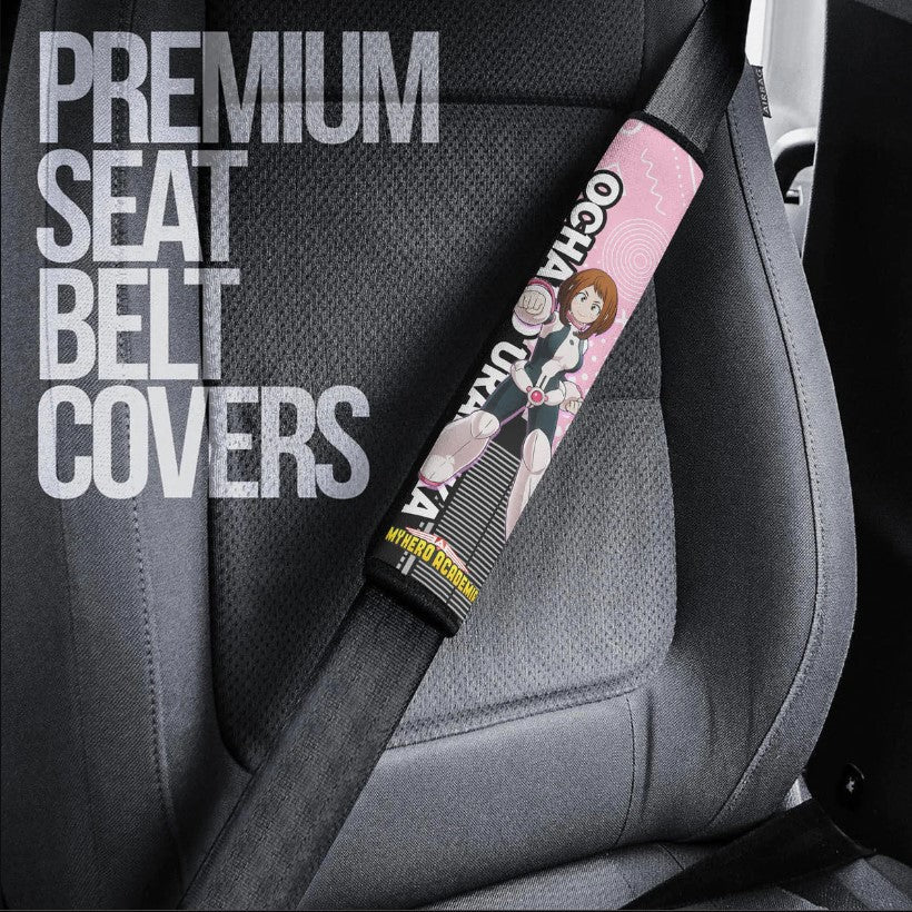 Ochako Uraraka Anime Uravity My Hero Academia Car Seat Belt Cover Custom Car Accessories