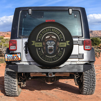Old Pilot Never Die Jeep Car Spare Tire Cover