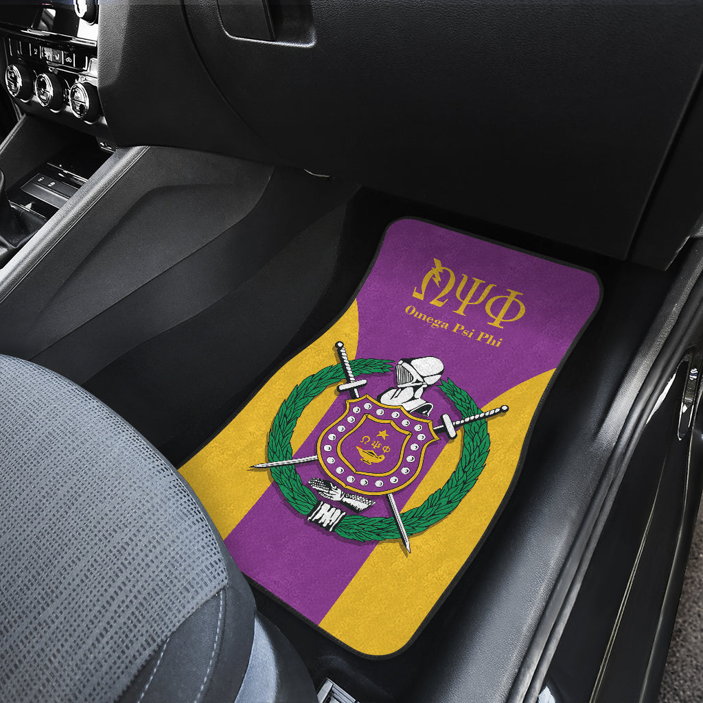 Omega Psi Phi Fraternities Car Floor Mats Custom For Fans Ci230206-07