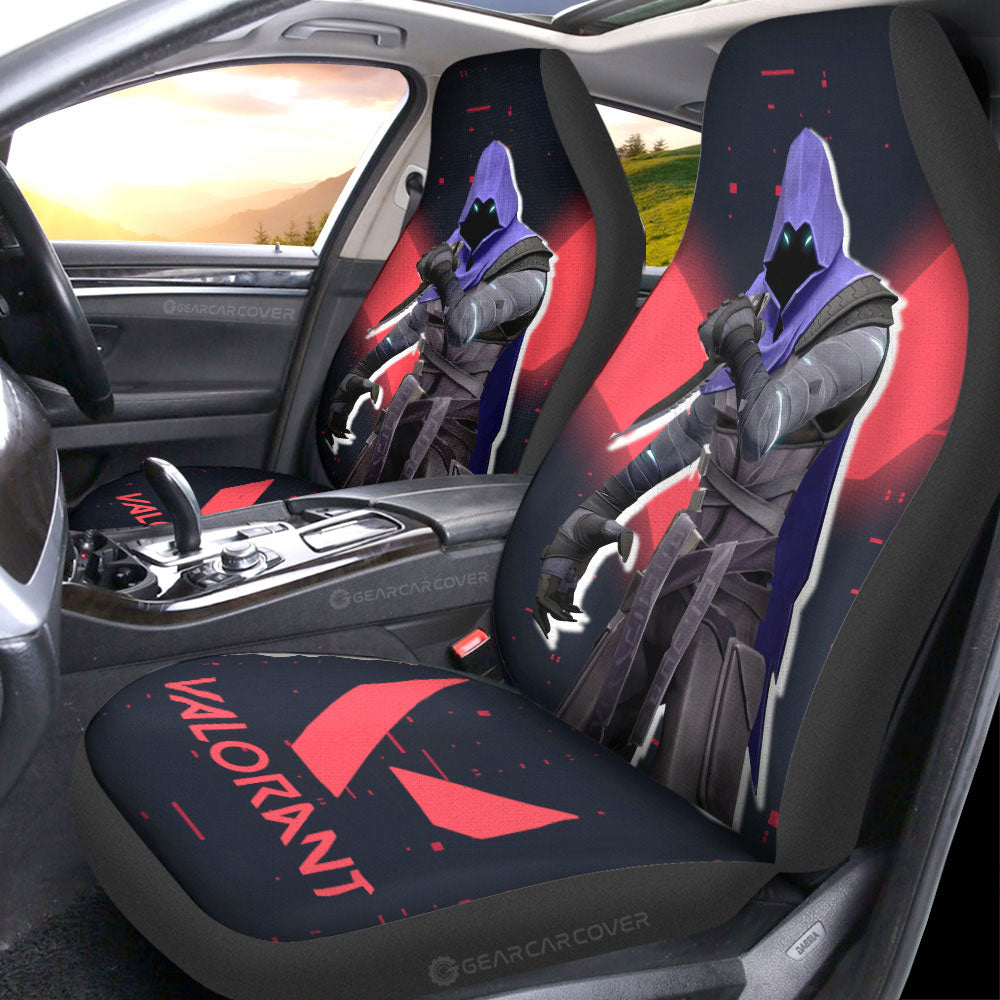 Omen Car Seat Covers Custom Valorant Agent