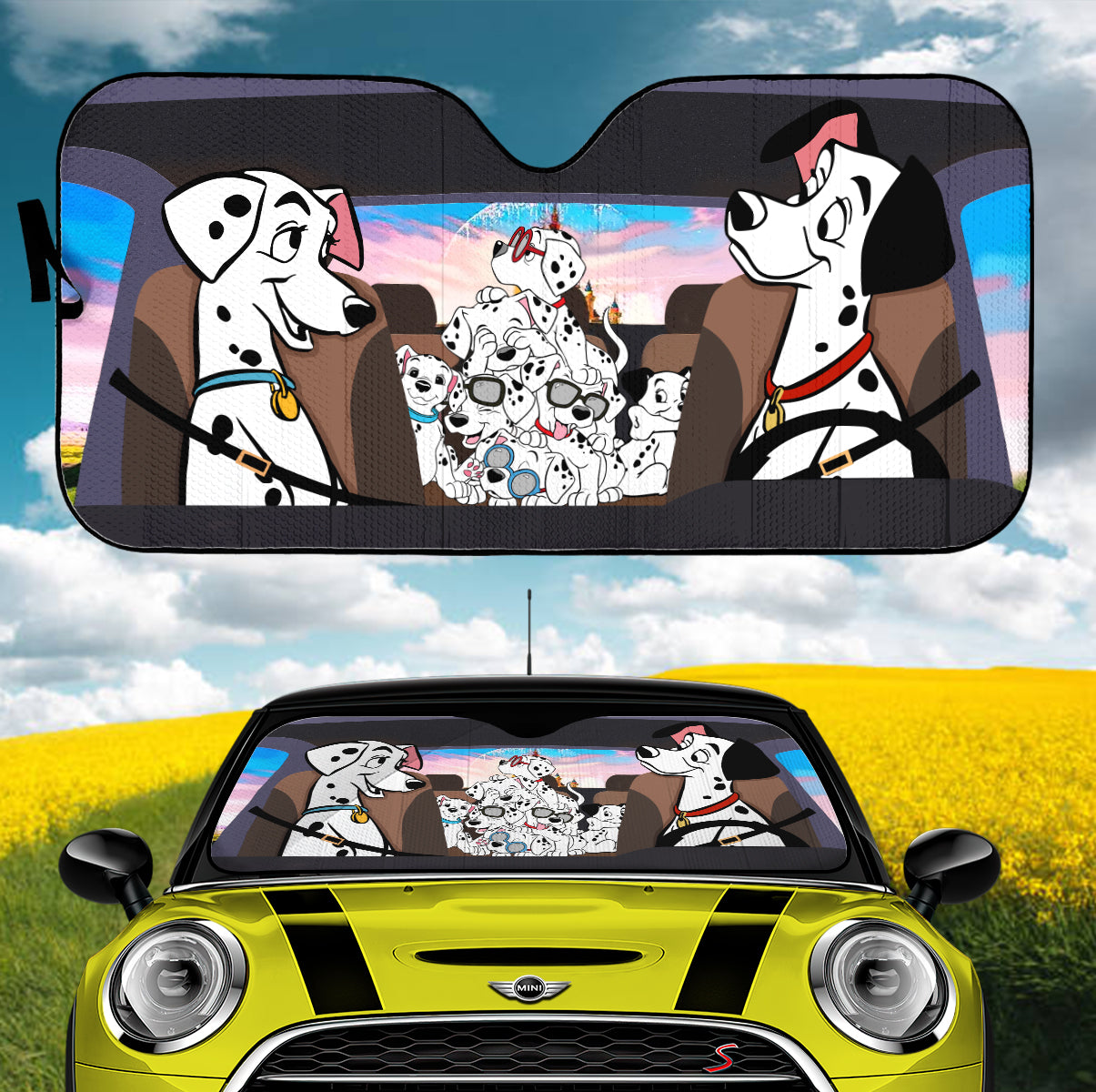 One Hundred and One Dalmatians Car Auto Sunshades