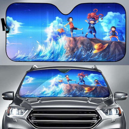 One Peace Kid Art Car Sun Shades 918b Universal Fit