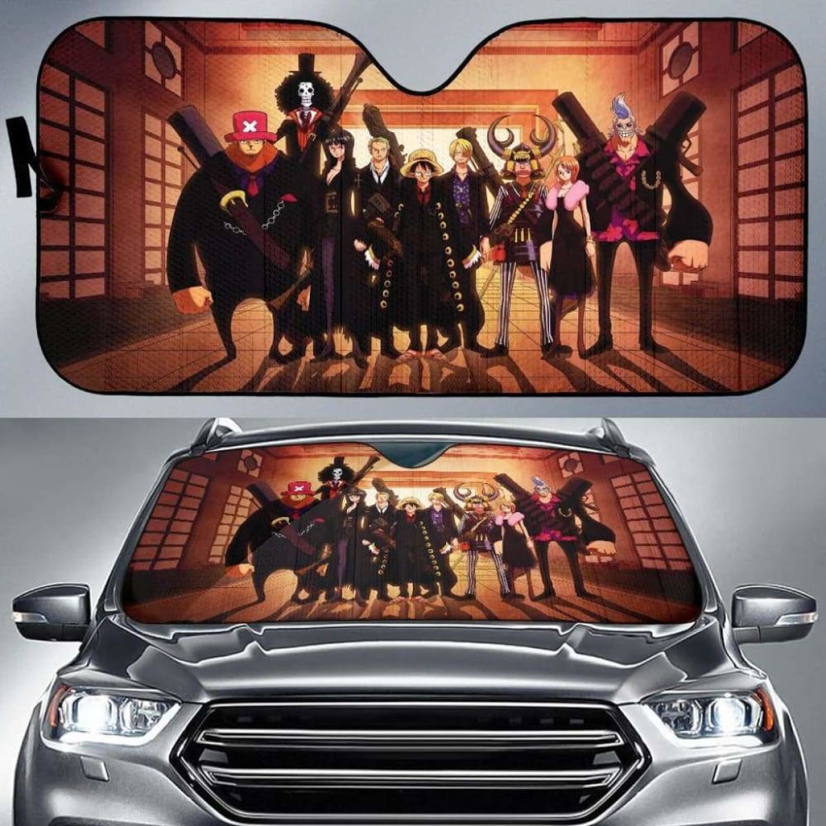 One Piece Badass Auto Sun Shades 918b Universal Fit