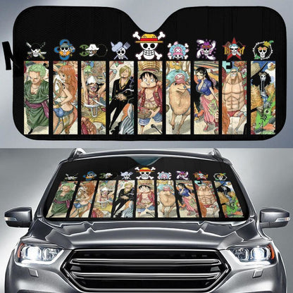 One Piece Crews Auto Sun Shade Nh06 Universal Fit 111204