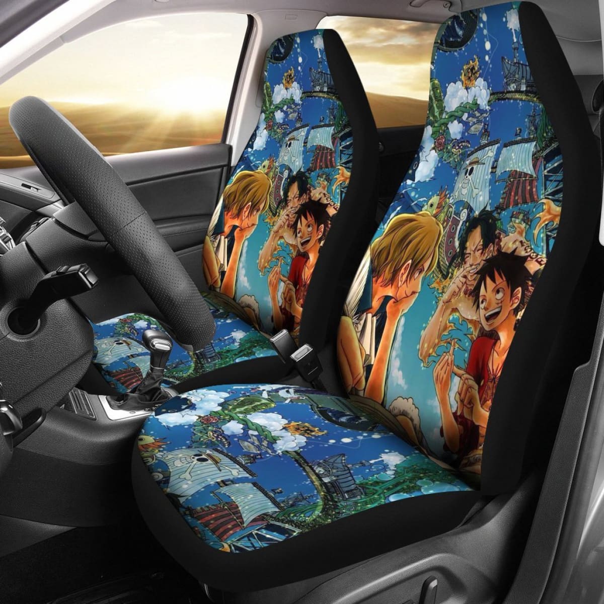 One Piece Friends Seat Covers Amazing Best Gift Ideas 2020 Universal Fit 090505