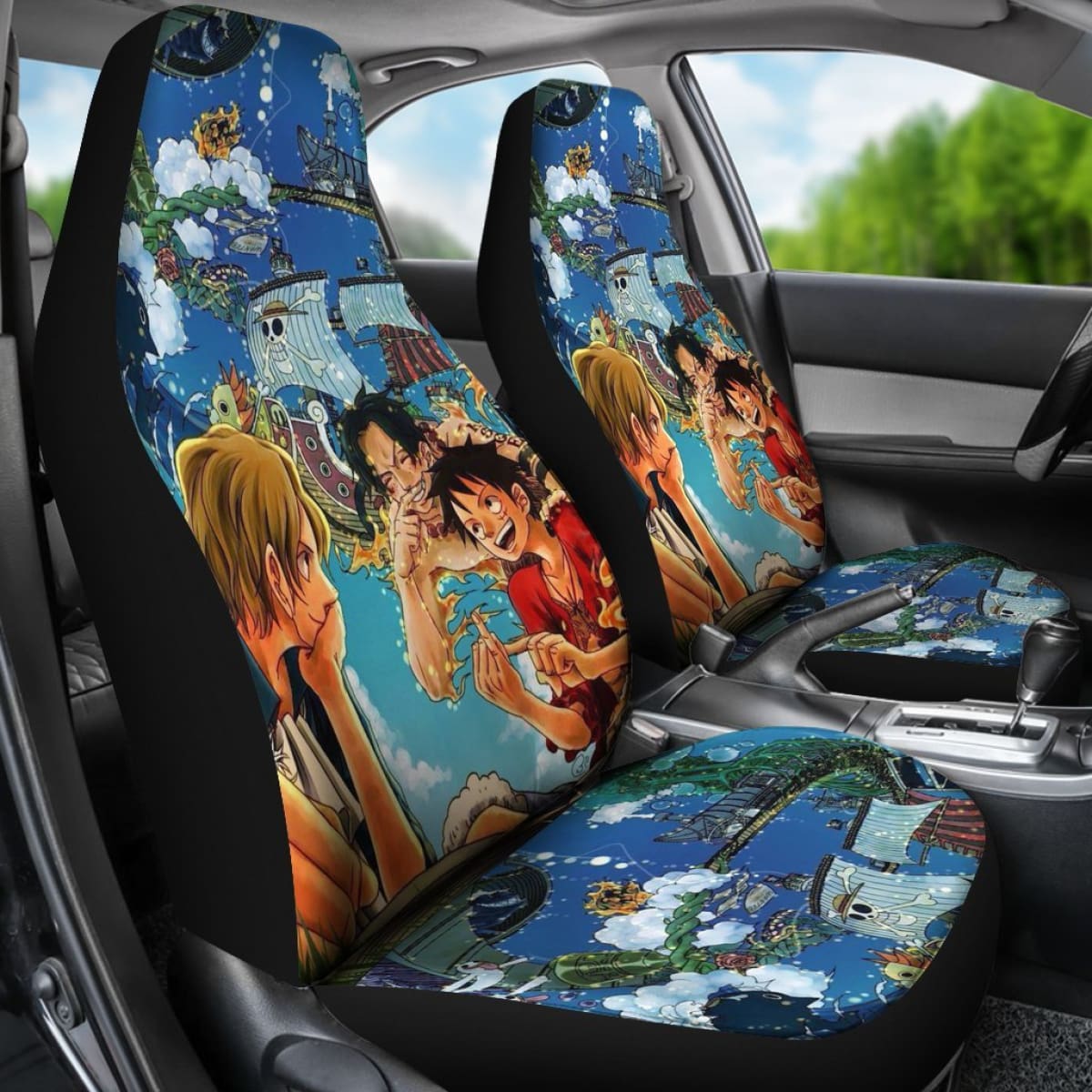 One Piece Friends Seat Covers Amazing Best Gift Ideas 2020 Universal Fit 090505