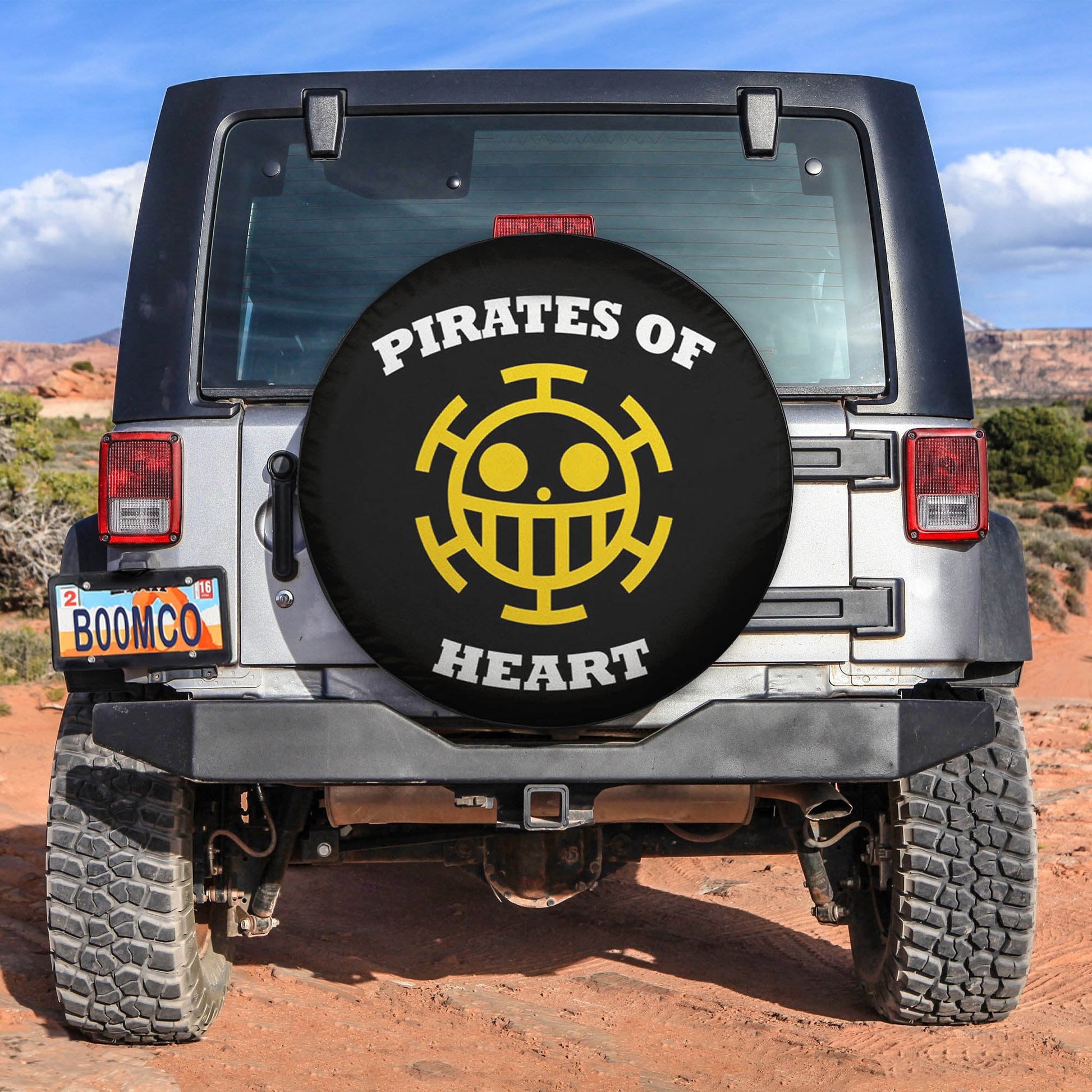 One Piece Heart Spare Tire Cover