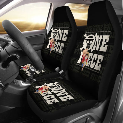 One Piece Logo Typo Seat Covers Amazing Best Gift Ideas 2020 Universal Fit 090505