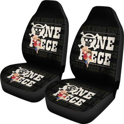 One Piece Logo Typo Seat Covers Amazing Best Gift Ideas 2020 Universal Fit 090505