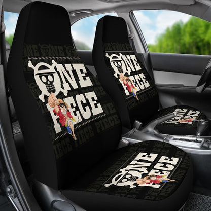 One Piece Logo Typo Seat Covers Amazing Best Gift Ideas 2020 Universal Fit 090505