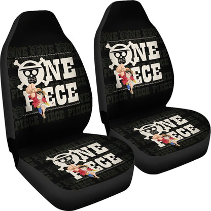 One Piece Logo Typo Seat Covers Amazing Best Gift Ideas 2020 Universal Fit 090505