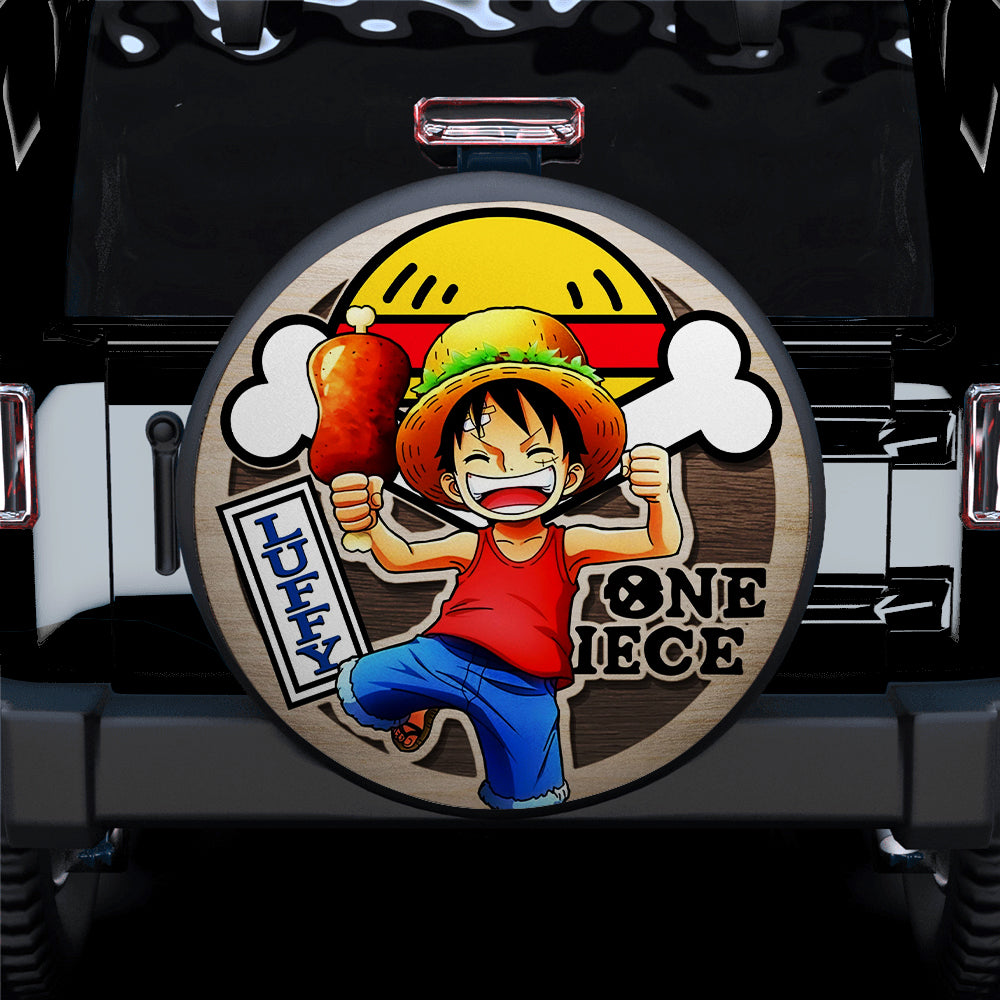 One Piece Luffy Wood Anime Jeep Car Spare Tire Cover