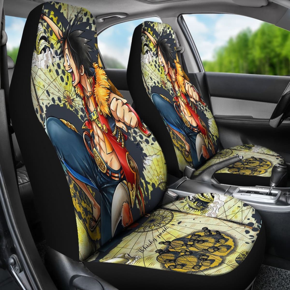 One Piece Map Seat Covers Amazing Best Gift Ideas 2020 Universal Fit 090505