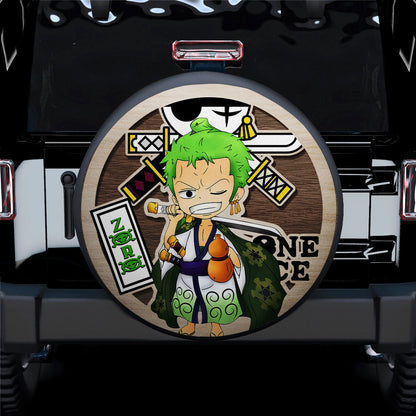 One Piece Roronoa Zoro Wood Anime Jeep Car Spare Tire Cover