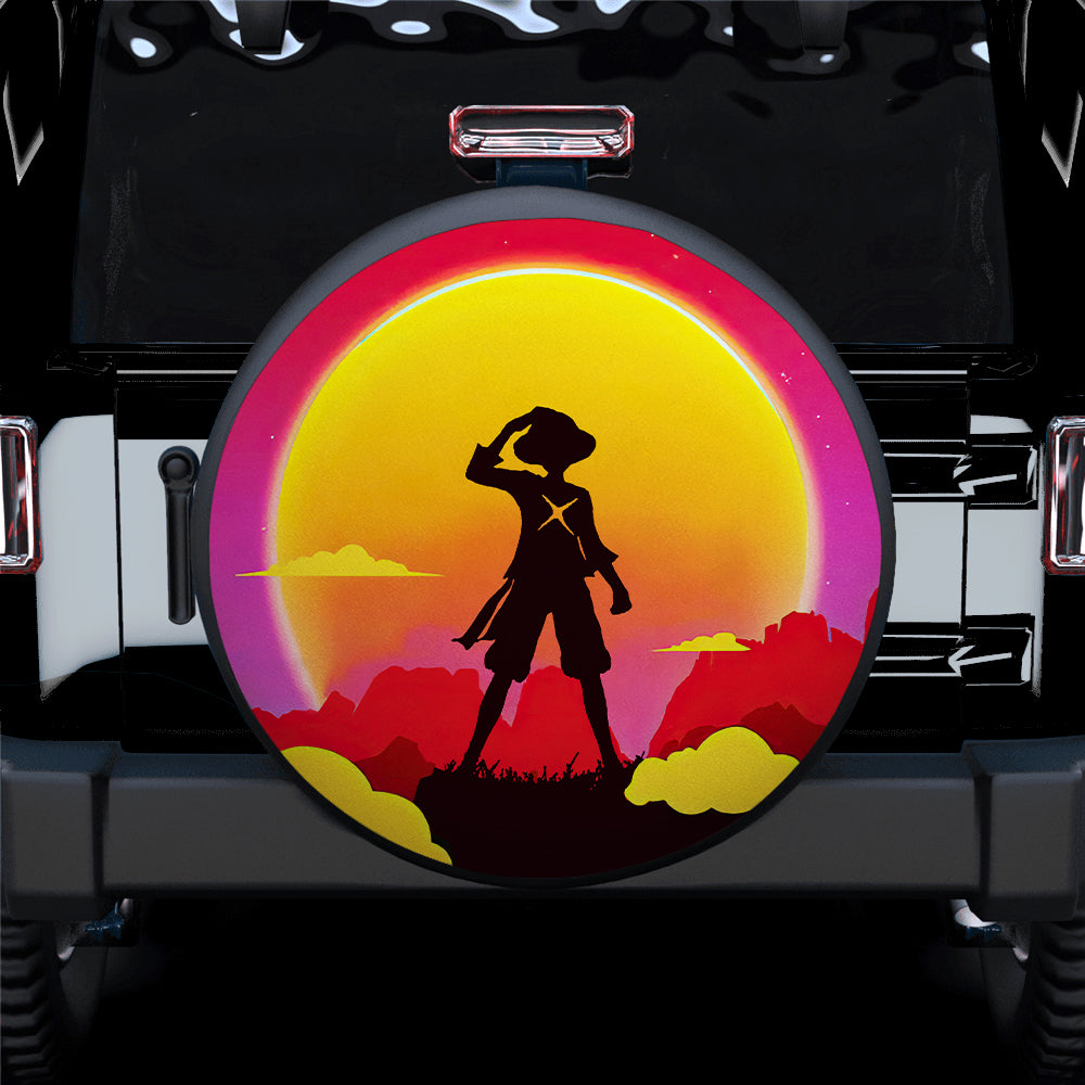 One Piece Sunset Car Spare Tire Cover