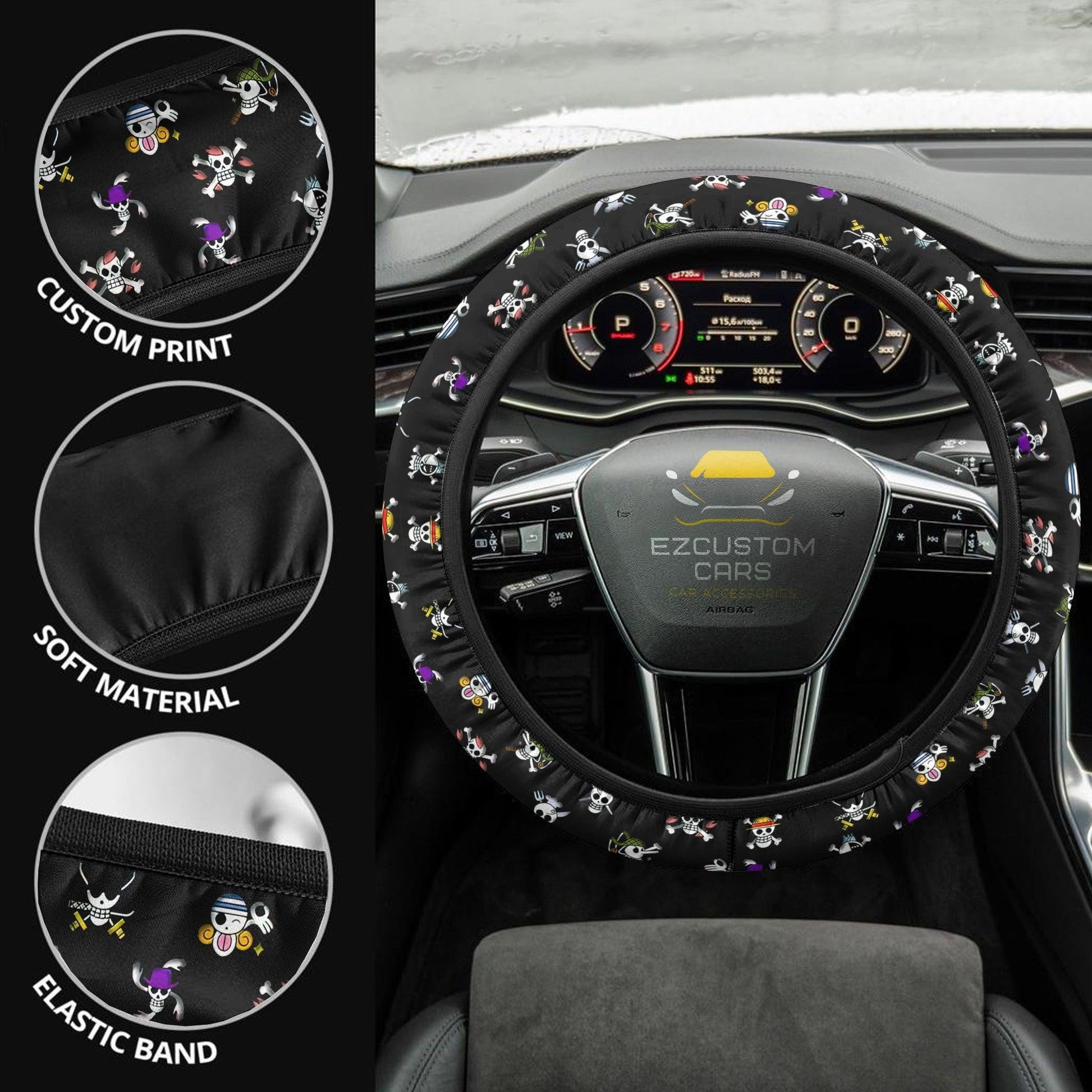One Piece steering wheel cover