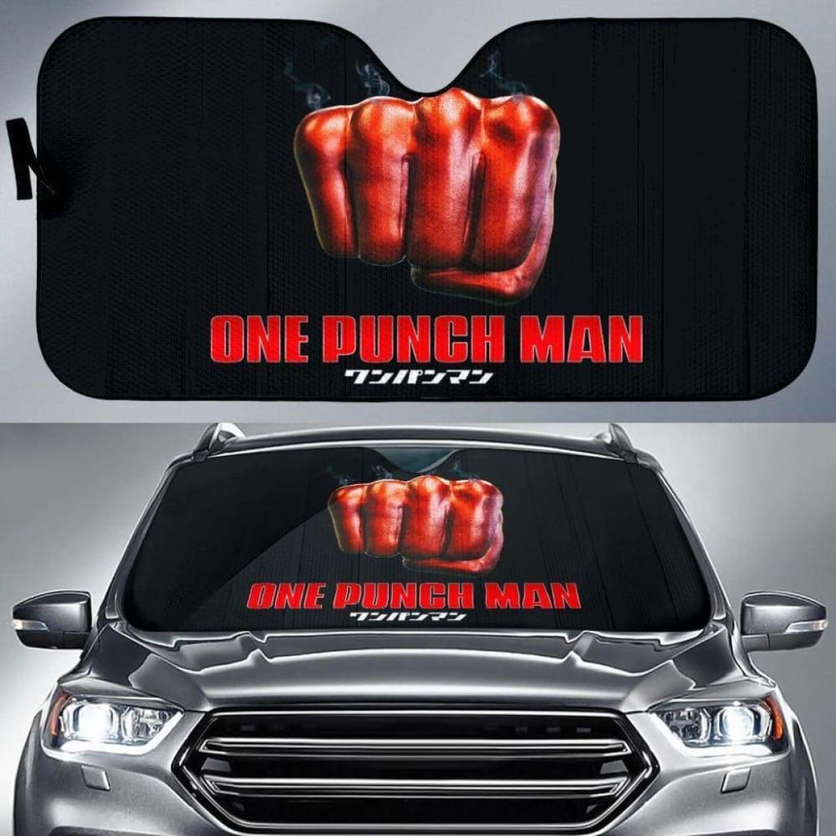 One Punch Man Car Auto Sun Shades Universal Fit 051312
