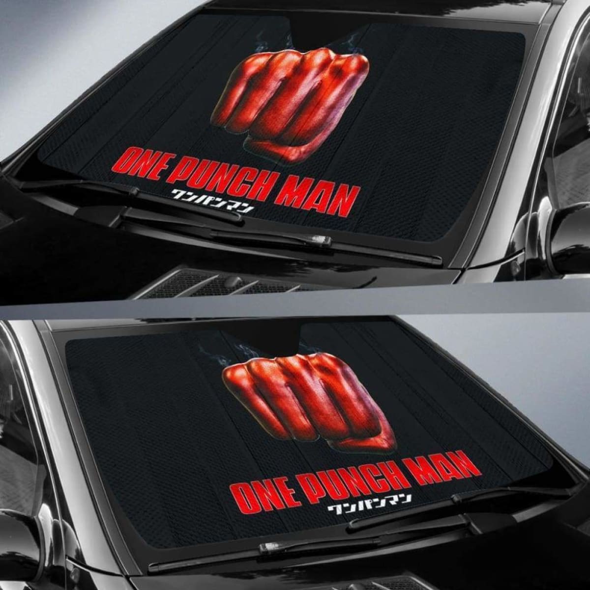 One Punch Man Car Auto Sun Shades Universal Fit 051312