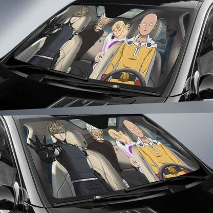 One Punch Man Driving Auto Sun Shade 918b Universal Fit
