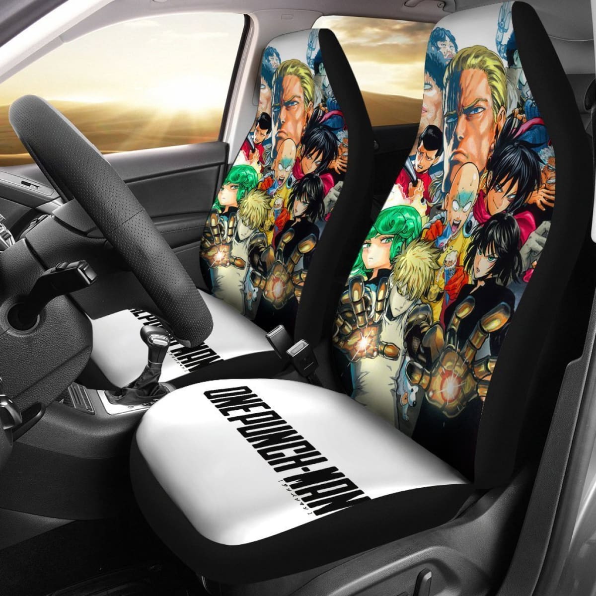 One Punch Man Full Character Car Seat Covers Lt03 Universal Fit 225721