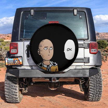 One Punch Man Funny Car Spare Tire Cover