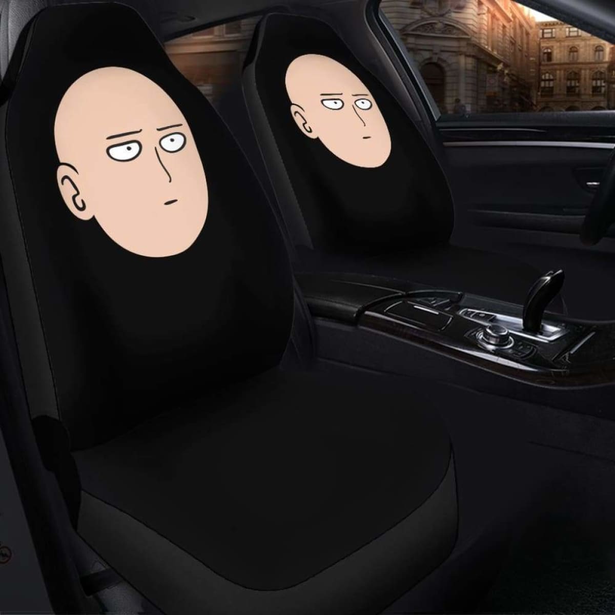 One Punch Man Head Seat Covers 101719 Universal Fit