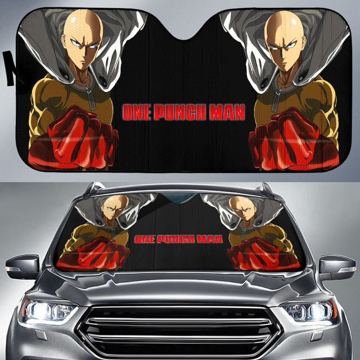 One Punch Man Saitama Anime Auto Sun Shade Nh07 Universal Fit 111204
